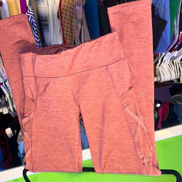 young girls size LG or ladies size XS Old Navy fancy leggings side ribbon nwot - Picture 3 of 6